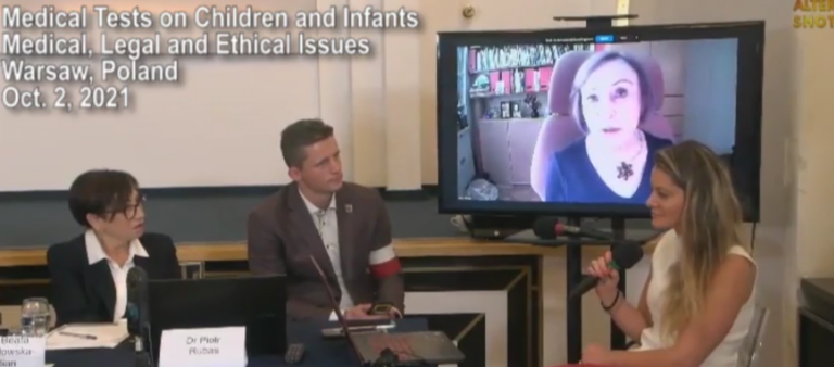 Interview given at “Medical Tests on Children and Infants: Medical, Legal, and Ethical Issues” conference
